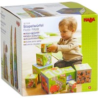 HABA 301524 Stapelwürfel Flotte Flitzer