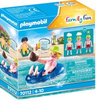 PLAYMOBIL Family Fun 70112 Badegast mit Schwimmreifen
