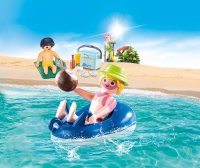 PLAYMOBIL Family Fun 70112 Badegast mit Schwimmreifen