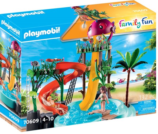 PLAYMOBIL Family Fun 70609 Aqua Park mit Rutschen