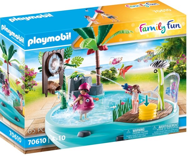 PLAYMOBIL Family Fun 70610 Spaßbecken mit Wasserspritze