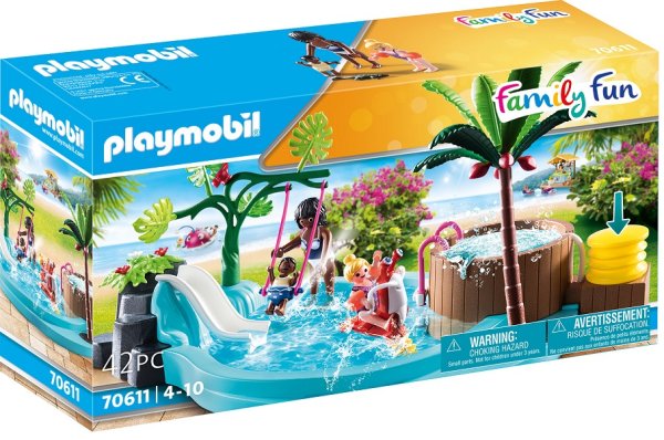 PLAYMOBIL Family Fun 70611 Kinderbecken mit Whirlpool