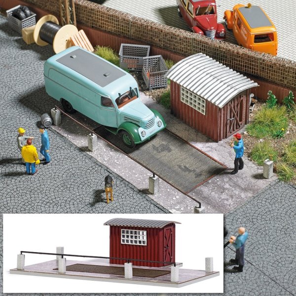 BUSCH LKW-Waage Bausatz 1649 Spur H0