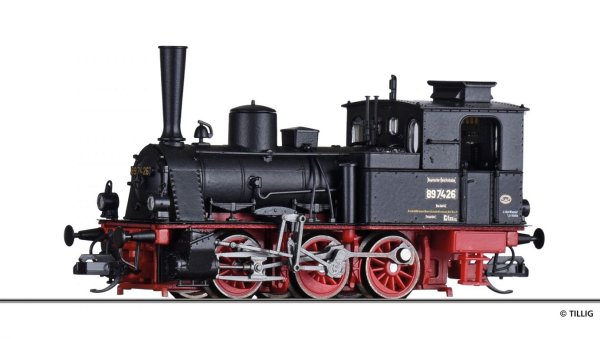 TILLIG 04247 Dampflokomotive BR 89.7426 DRG Ep.II Spur TT