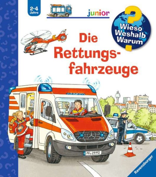 RAVENSBURGER 32890 Die Rettungsfahrzeuge / Wieso? Weshalb? Warum? Junior Bd. 23