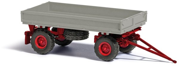 BUSCH Anhänger IFA HW 60 ohne Kippgestänge mit Niederdruckbereifung 53005 Auto-Modell 1:87
