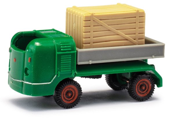 BUSCH Multicar M21 mit Holzkiste grün 211003311 Automodell 1:120