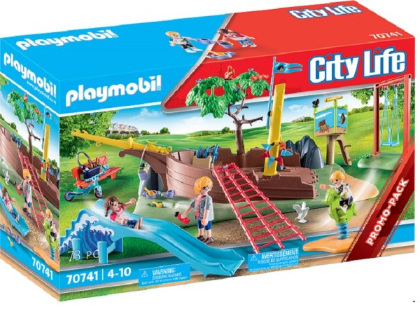 PLAYMOBIL City Life 70741 Abenteuerspielplatz mit Schiffswrack