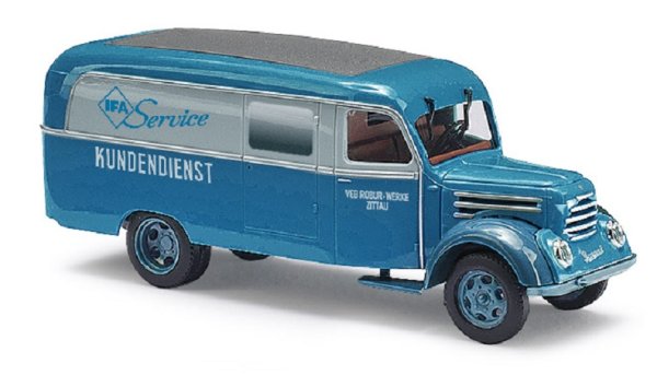 BUSCH Robur Garant K 30 Kastenwagen Kundendienst Robur Werke Zittau 51803 LKW-Modell 1:87