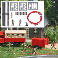 BUSCH 7960 Action Set Feuerwehrmannschaft Spur H0