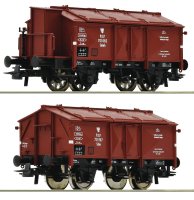 ROCO 76043 Set mit 2 Klappdeckelwagen Gattung K 15 PKP...