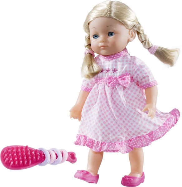 idee+spiel 529-60372 - DOLLS WORLD Puppe Elizabeth mit geflochtenen Z&ouml;pfen 36 cm