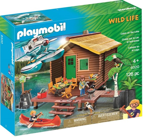 PLAYMOBIL Wild Life 9320 Abenteuerurlaub an der Seehütte