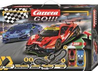CARRERA 20062526 Carrera GO Rennbahn Race the Track mit Ausbau-Actionset