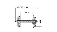 ROCO 40183 Wechselstrom-Radsatz Spur H0