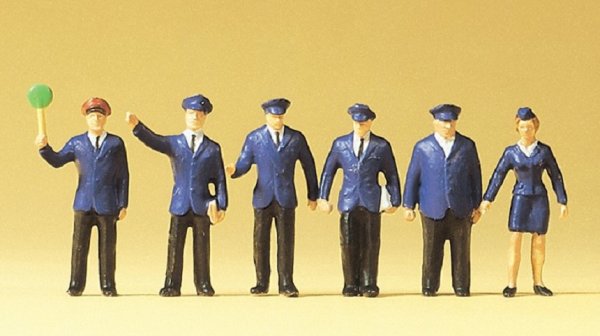 PREISER 14011 Bahnpersonal DB Figuren-Set Spur H0
