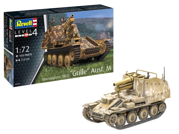 REVELL Sturmpanzer 38 t Grille Ausf. M: 03315 Modellbausatz 1:72