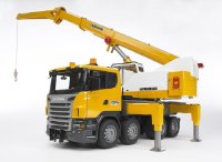 BRUDER 03570 SCANIA R-Serie Liebherr Kran-LKW mit Light and Sound Modul