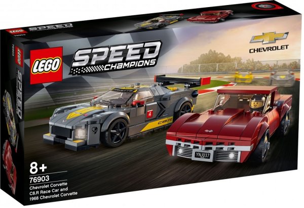 LEGO Speed Champions 76903 Chevrolet Corvette C8.R und 1968 Chevrolet Corvette