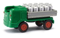 BUSCH 210009618 - Multicar M21 mit Milchkannen, grün
