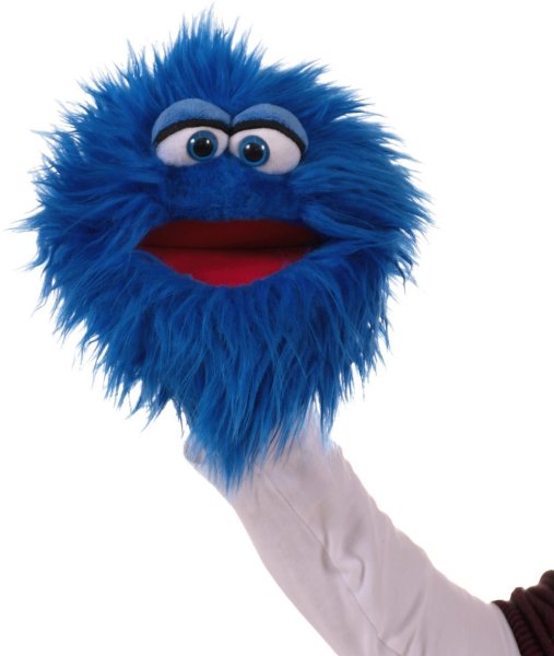 MATTHIES Living Puppets Handpuppe Quackelfritze blau 20 cm Quatschköppe W806