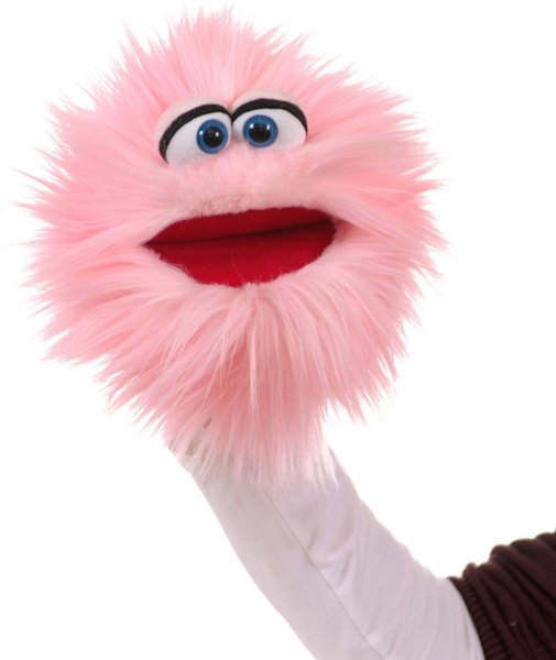 MATTHIES Living Puppets Handpuppe Plaudertante rosa 20 cm Quatschköppe W808