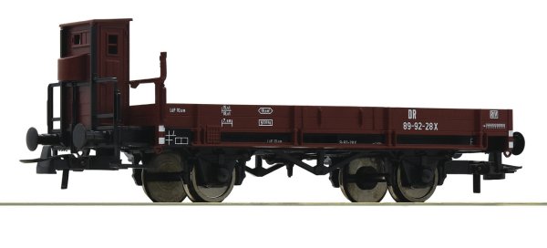 ROCO Flachwagen mit Bremserhaus DR Ep.III 76305 Spur H0