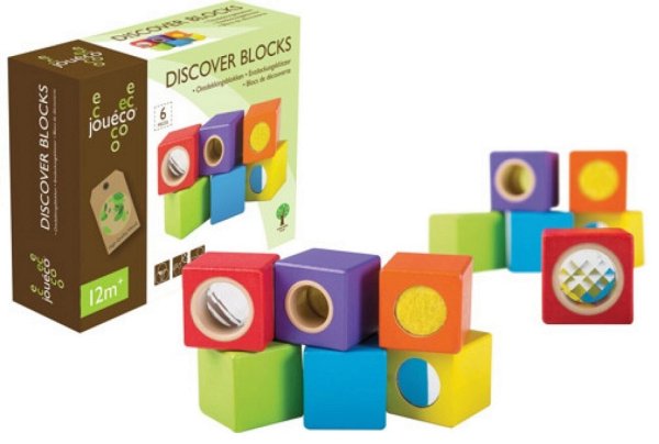 JOHNTOY 80050 Jouéco® Entdeckungsklötzer 6 Stück