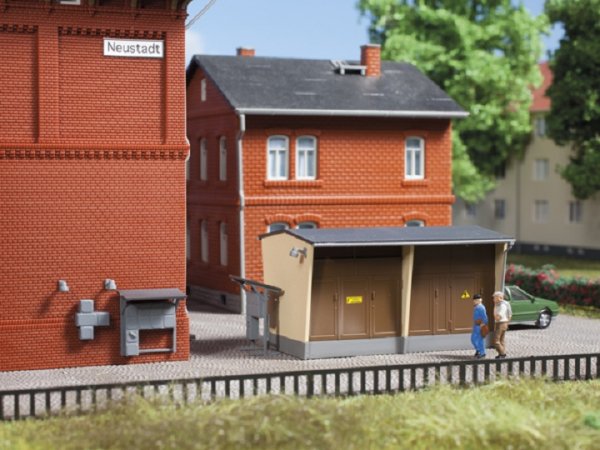 AUHAGEN Trafostation mit Zubehör Bausatz 13338 Spur TT