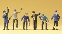 PREISER 14013 BW- und Rangierpersonal Figuren-Set Spur H0