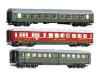 TILLIG Set mit 3 Reisezugwagen Interzonenzug DR Ep.III...