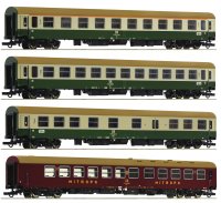 ROCO 74189 Set 2 mit 4 Reisezugwagen D 375 Vindobona DR...