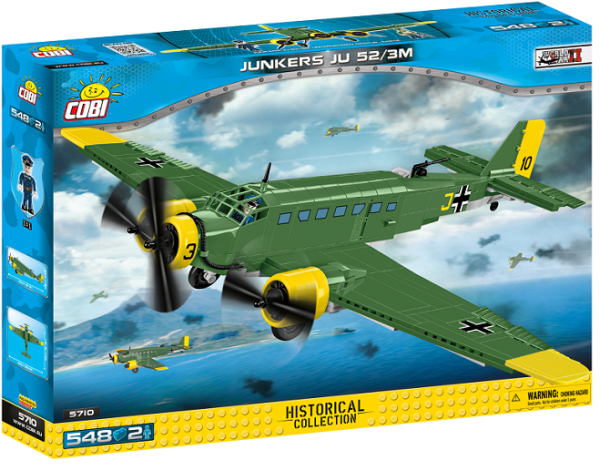 COBI Junkers Ju 52/3m 5710 Flugzeug Baukasten 1:48
