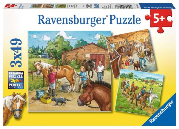 RAVENSBURGER® 09237 - Kinderpuzzle Mein Reiterhof