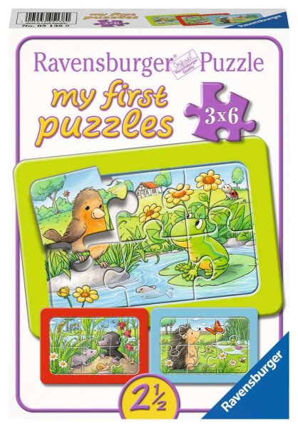 RAVENSBURGER® 05138 - Kinderpuzzle, Kleine Gartentiere