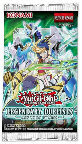 KONAMI 49255 YGO Legendary Duelists LEDU Synchro Storm Booster DE