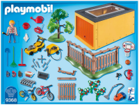 PLAYMOBIL City Life 9368 Garage mit Fahrradschuppen