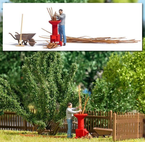 BUSCH 7970 Action Set Gartenhäcksler Spur H0