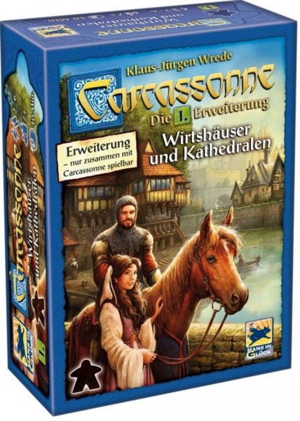 ASMODEE Carcassonne 1. Erweiterung Wirtshäuser und Kathedralen HIGD0101
