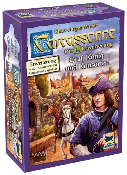 ASMODEE Carcassonne 6. Erweiterung Graf, König und Konsorten HIGD0106
