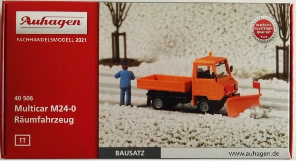 AUHAGEN Multicar M24-0 Räumfahrzeug Bausatz 40506 Automodell Spur TT