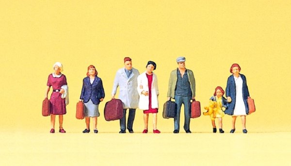 PREISER Gehende Reisende 75036 Figuren-Set Spur TT