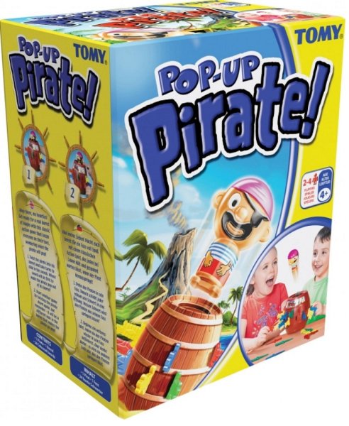 TOMY T7028 Kinderspiel Pop up Pirate