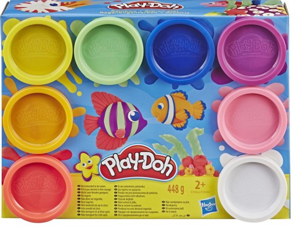 HASBRO E5062 - Play-Doh Knete, 8er Pack Regenbogenfarben
