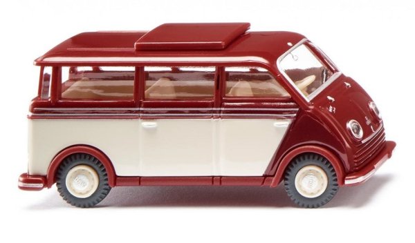 WIKING 033405 DKW Schnelllaster Bus rubinrot elfenbein Automodell 1:87