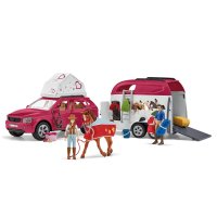 SCHLEICH Horse Club 42535 Abenteuer mit Auto und...