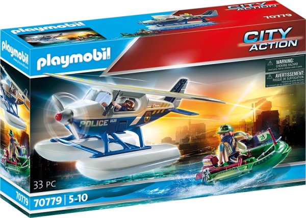 PLAYMOBIL City Action Polizei-Wasserflugzeug Schmuggler-Verfolgung 70779