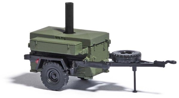 BUSCH Anhänger HL10 mit Feldküche 53603 Militär-Modell 1:87