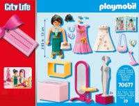 PLAYMOBIL City Life 70677 - Geschenkset Festmodenboutique