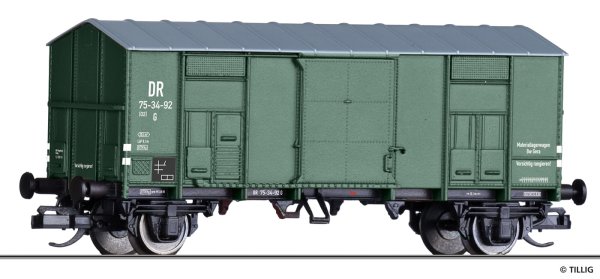 TILLIG Gedeckter Güterwagen Materiallagerwagen DR Ep.III 14889 Spur TT